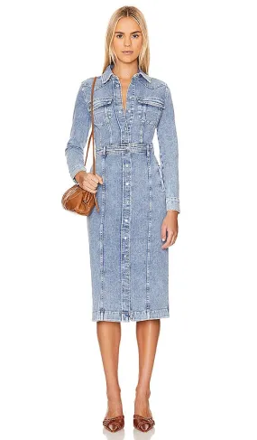 7 For All Mankind Luxe Dress in Blue
