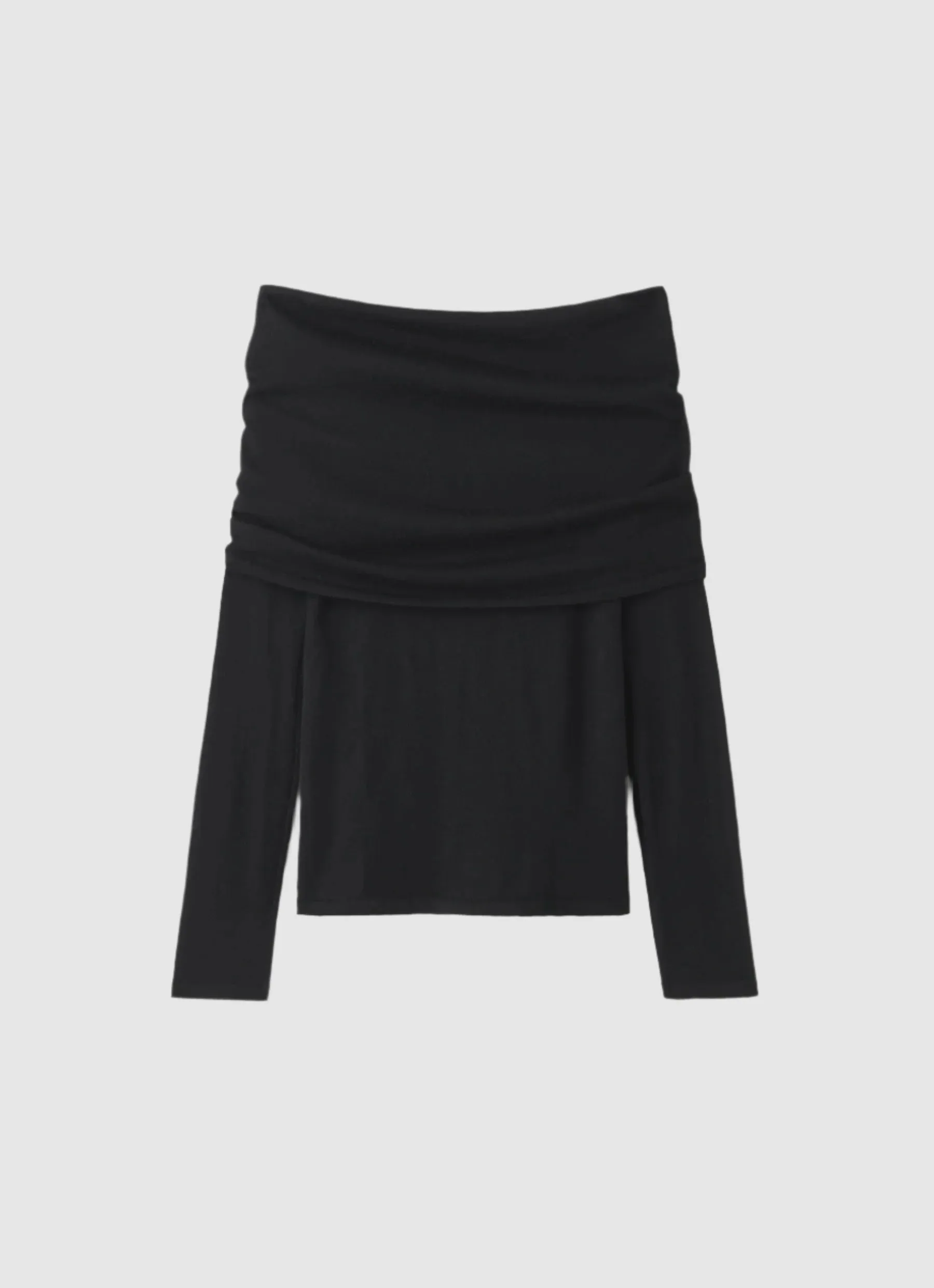 Almada Cara Off Shoulder Top in Black