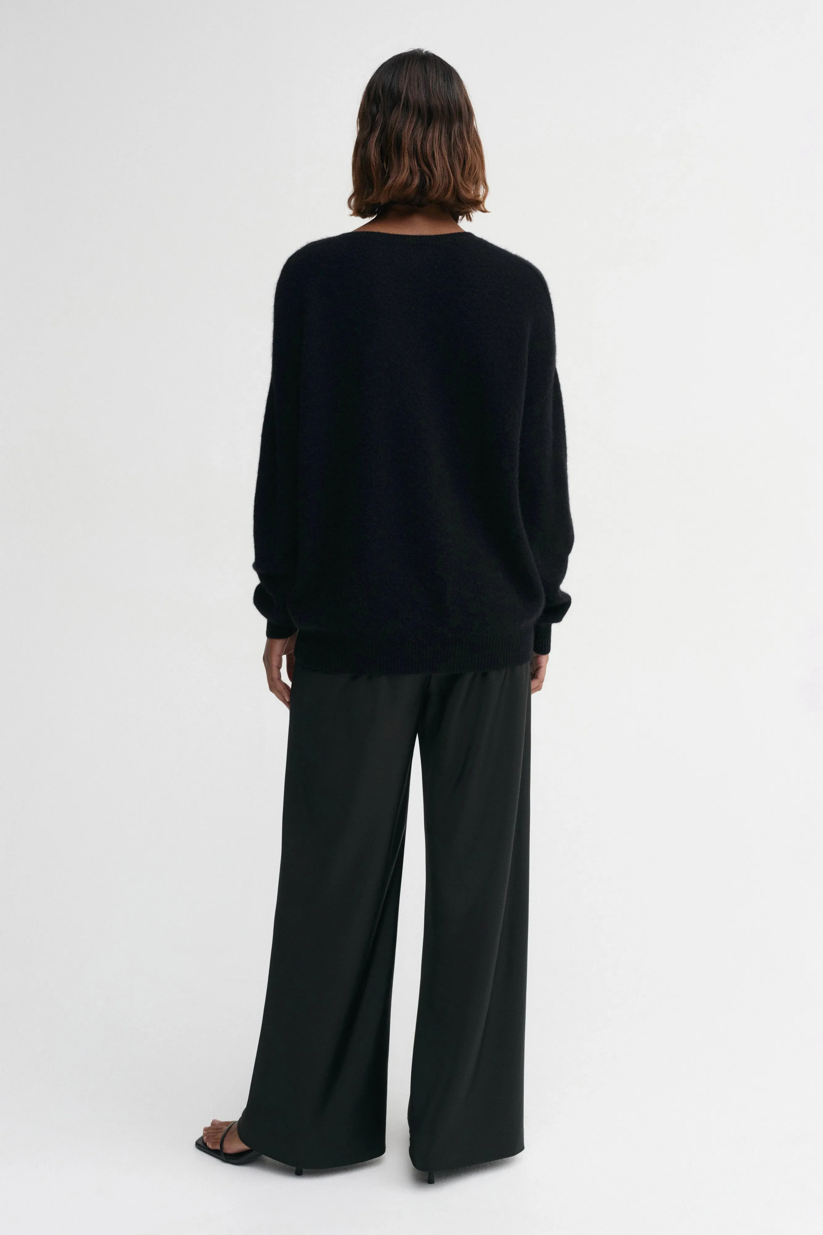 Almada Zaya V Neck Sweater in Black