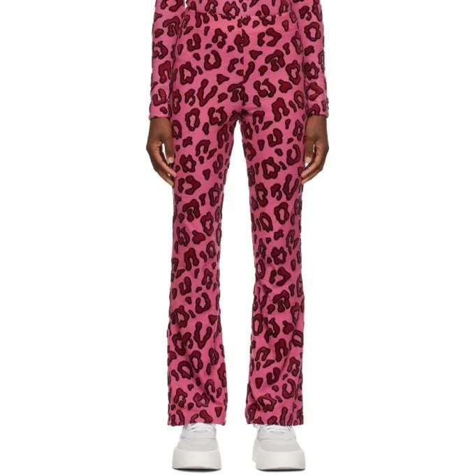 Ambush Pink Wool Leopard Lounge Pants