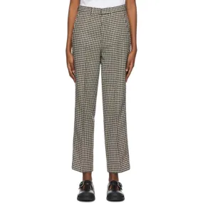 AMI Alexandre Mattiussi Black and White Tweed Trousers