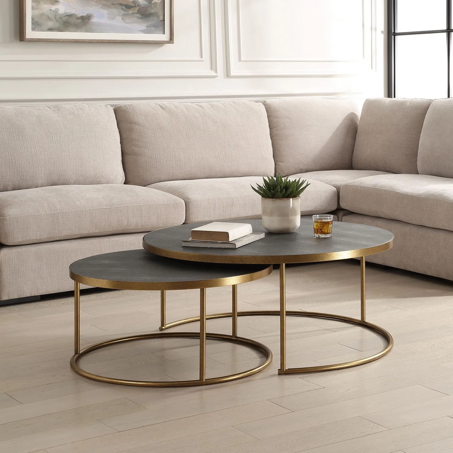Aragon Nesting Coffee Tables Set/2