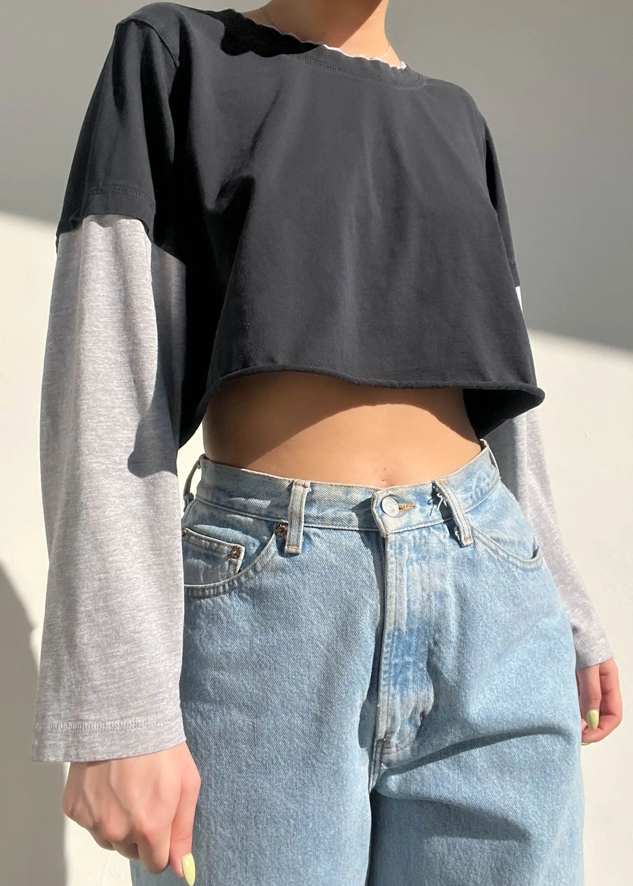 Baggy Layered Long Sleeve (S-M)