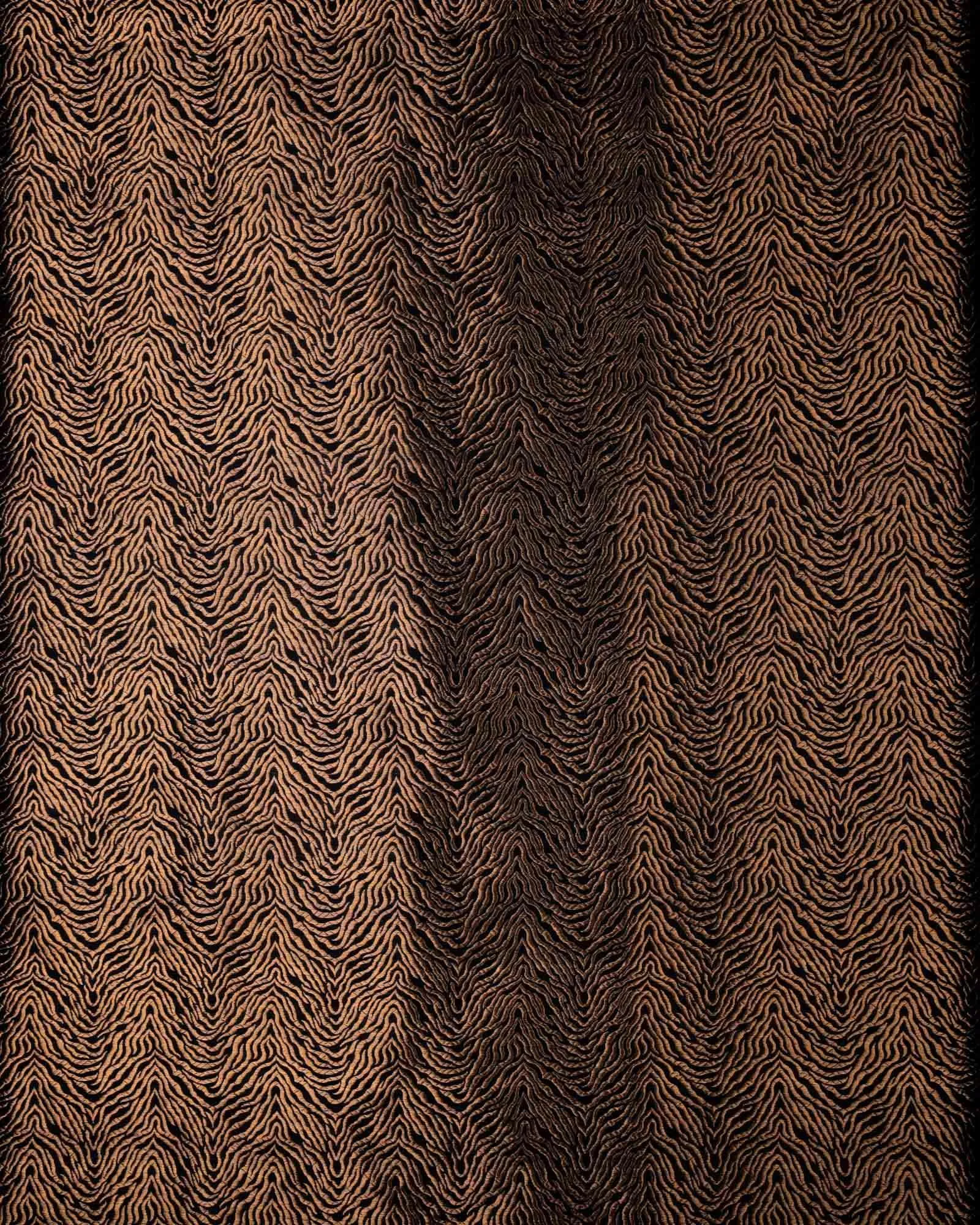 Black Banarasi RB Tiger Antique Zari Cutwork Brocade Handwoven Katan Silk Fabric