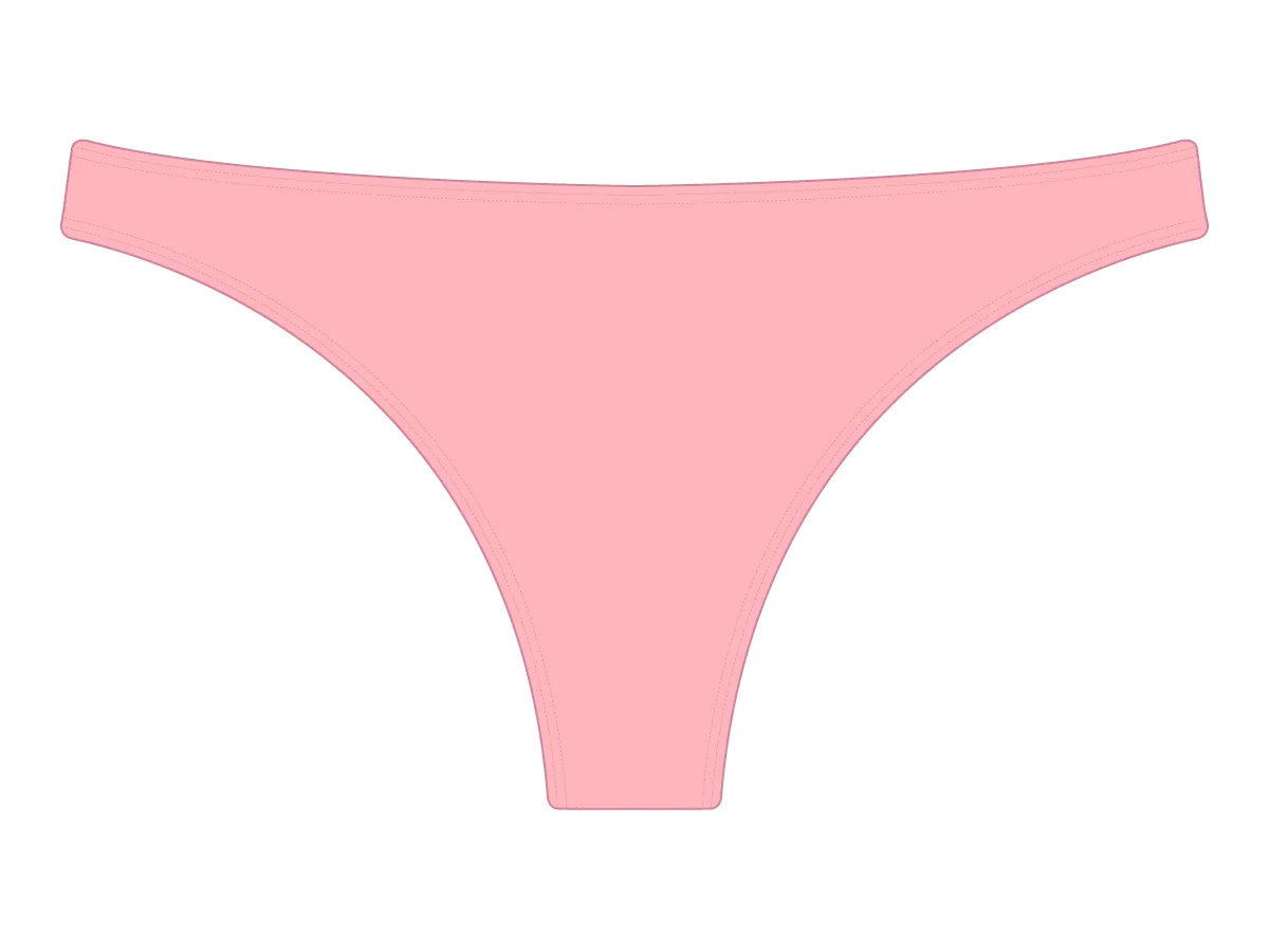 Blush Pink Classic Scrunch Bottoms