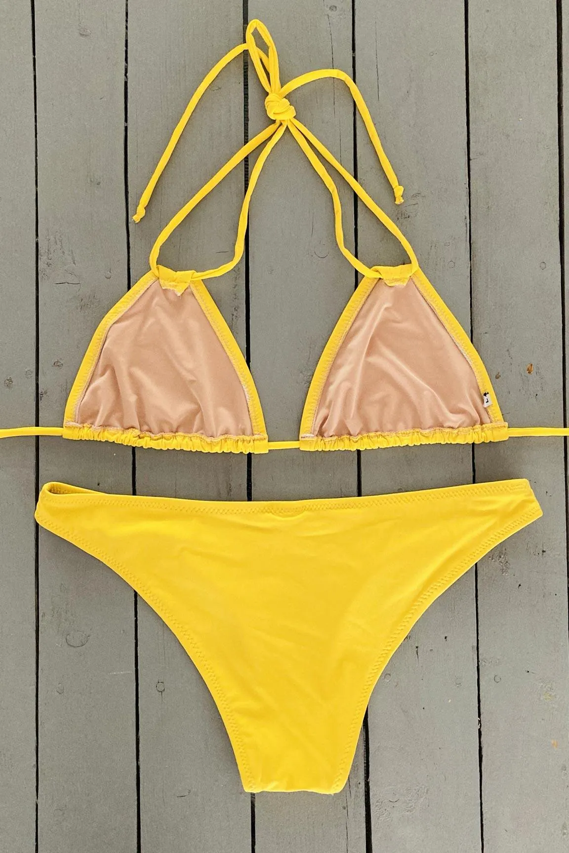 Canary Solid Yellow Classic Bikini Bottom