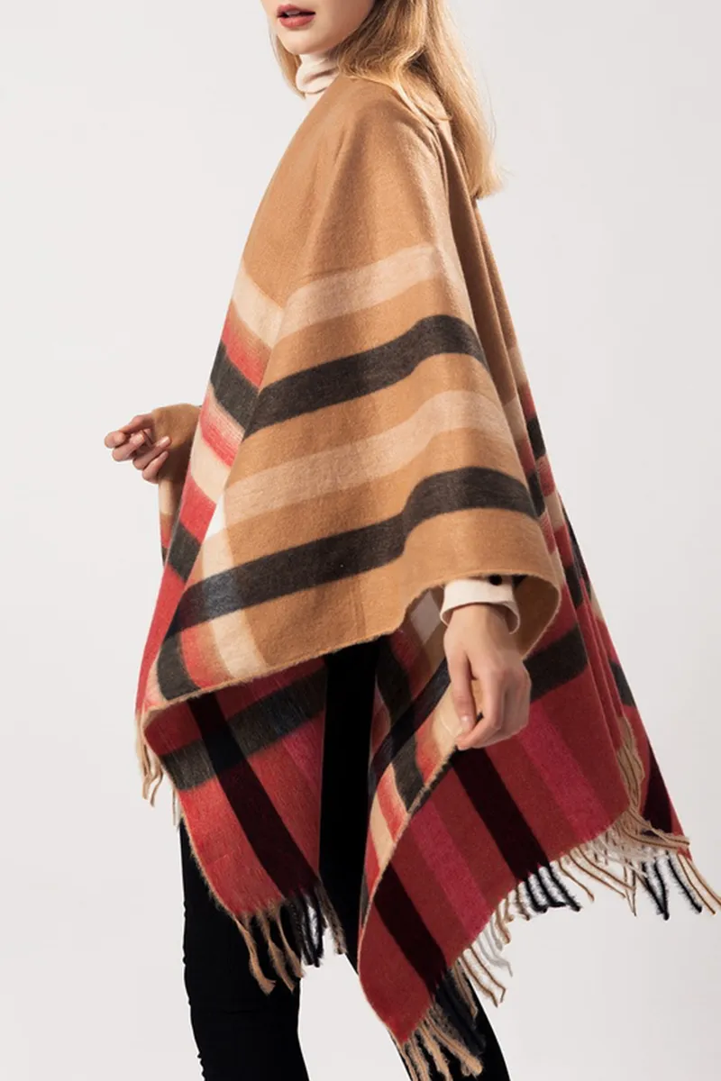 Casual & Stylish Street Patchwork Tassel Outerwear