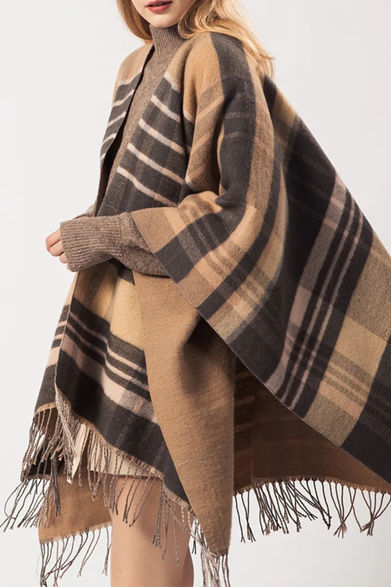 Casual & Stylish Street Patchwork Tassel Outerwear