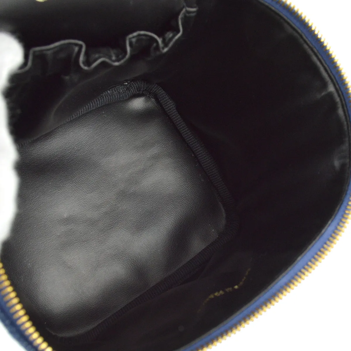 Chanel 1996-1997 Blue Denim Timeless Vanity Handbag