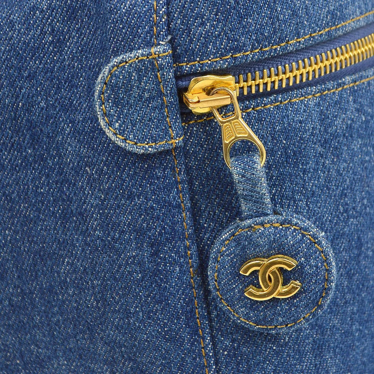 CHANEL 1996-1997 Denim Timeless Handbag