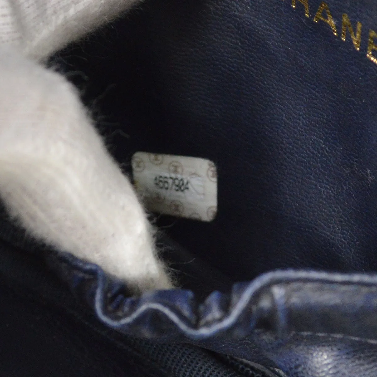 CHANEL 1996-1997 Timeless Vanity Handbag Denim 21584