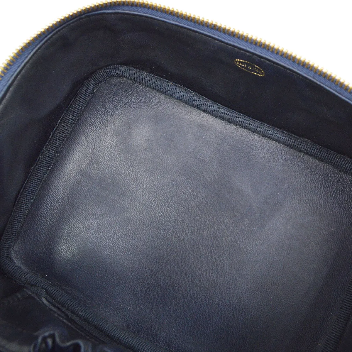 CHANEL 1996-1997 Timeless Vanity Handbag Denim 21584