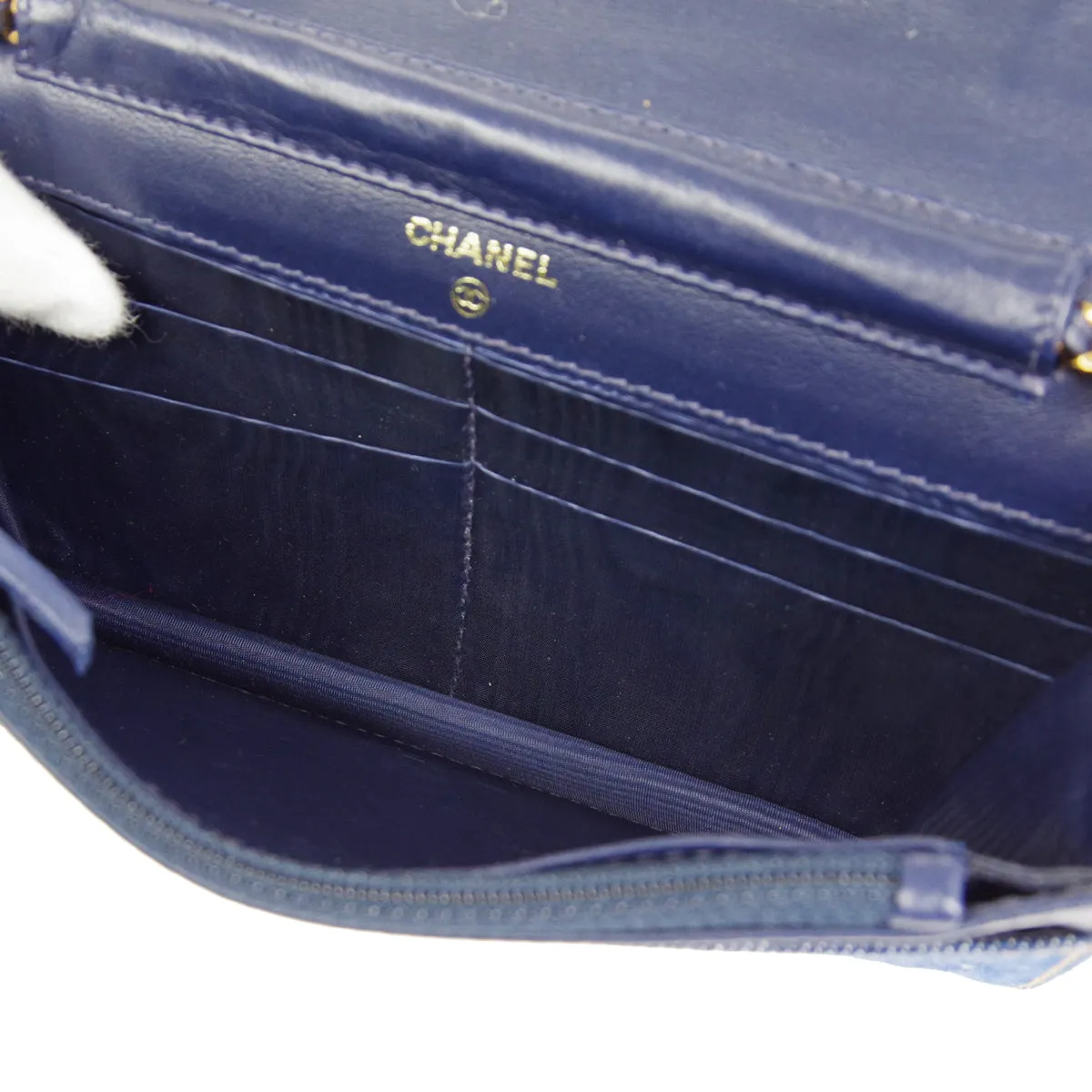 CHANEL 1996-1997 Timeless WOC Denim