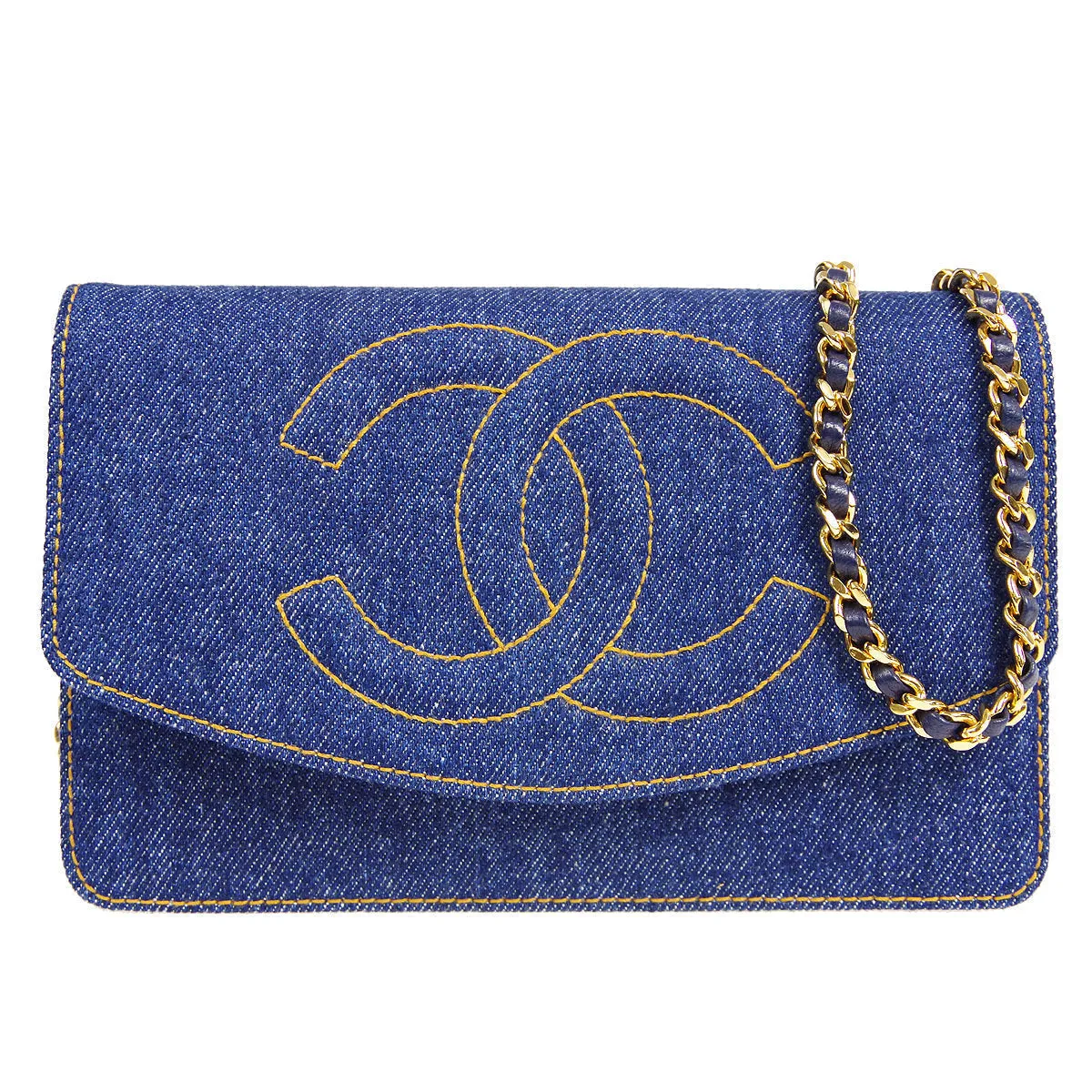 CHANEL 1996-1997 Timeless WOC Denim