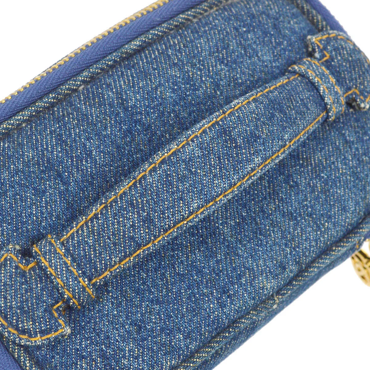CHANEL 1997 Timeless Vanity Handbag Denim