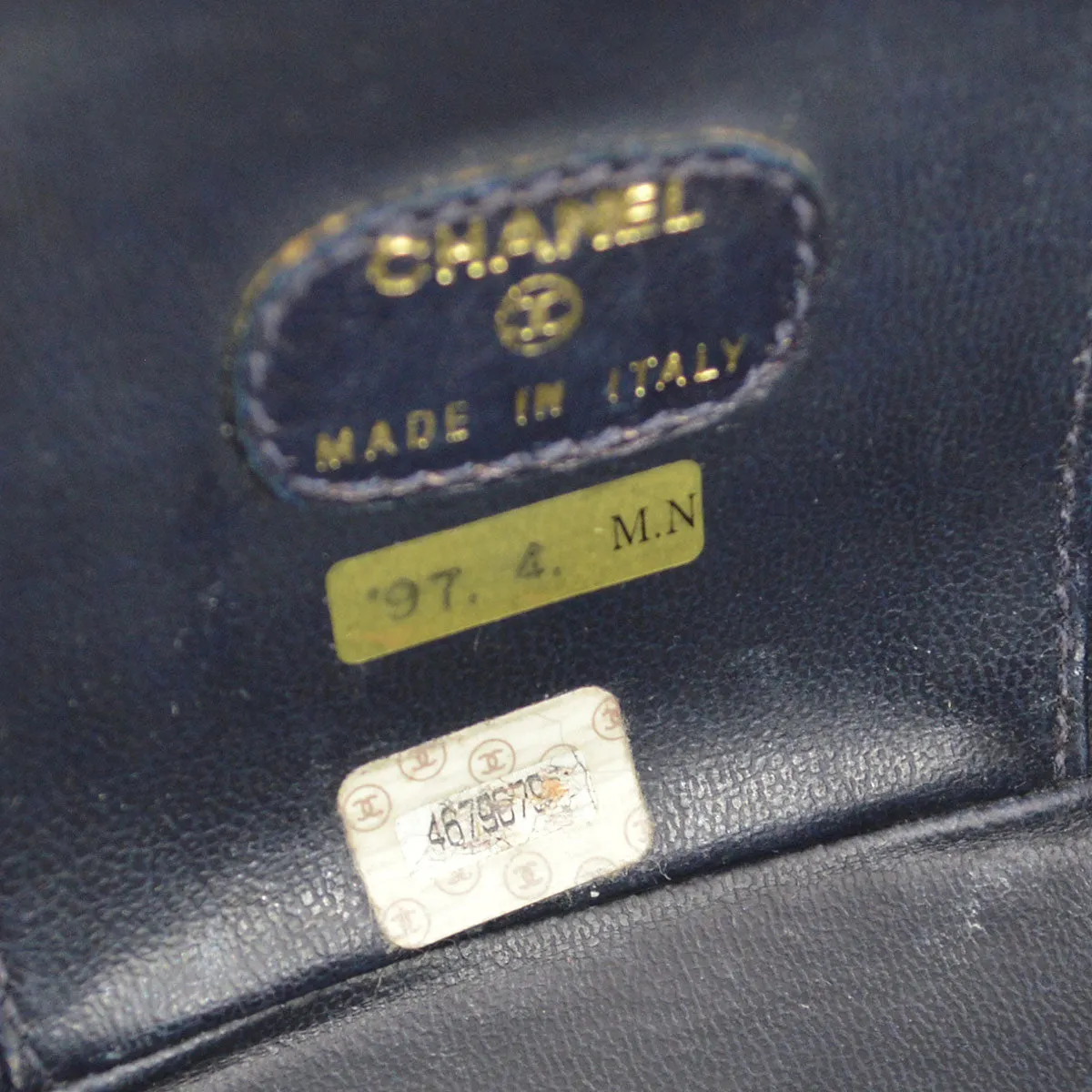 CHANEL 1997 Timeless Vanity Handbag Denim