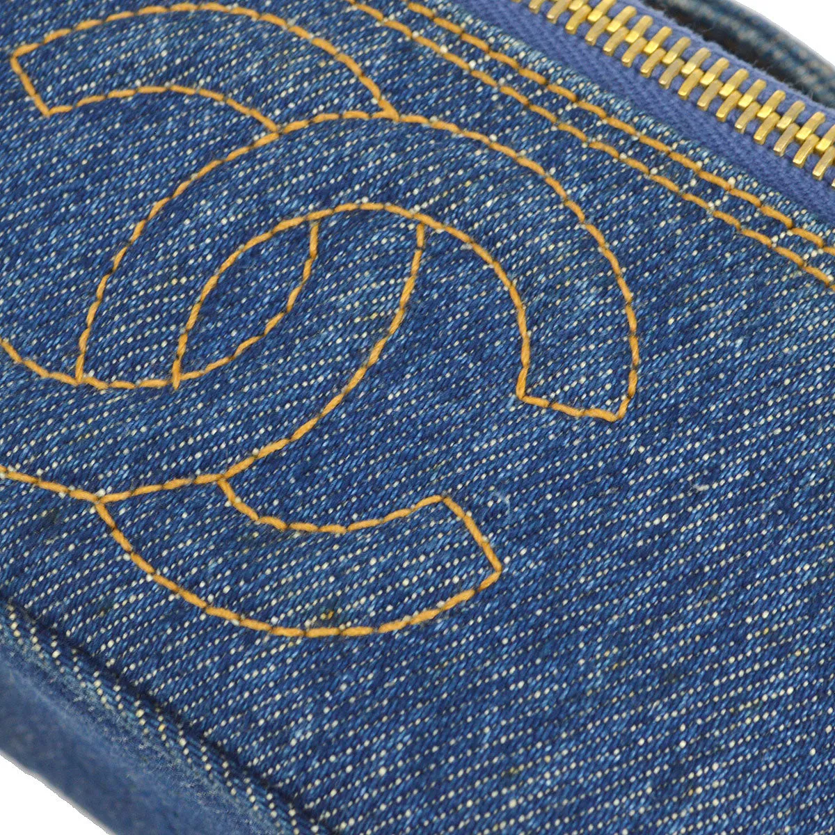 CHANEL 1997 Timeless Vanity Handbag Denim