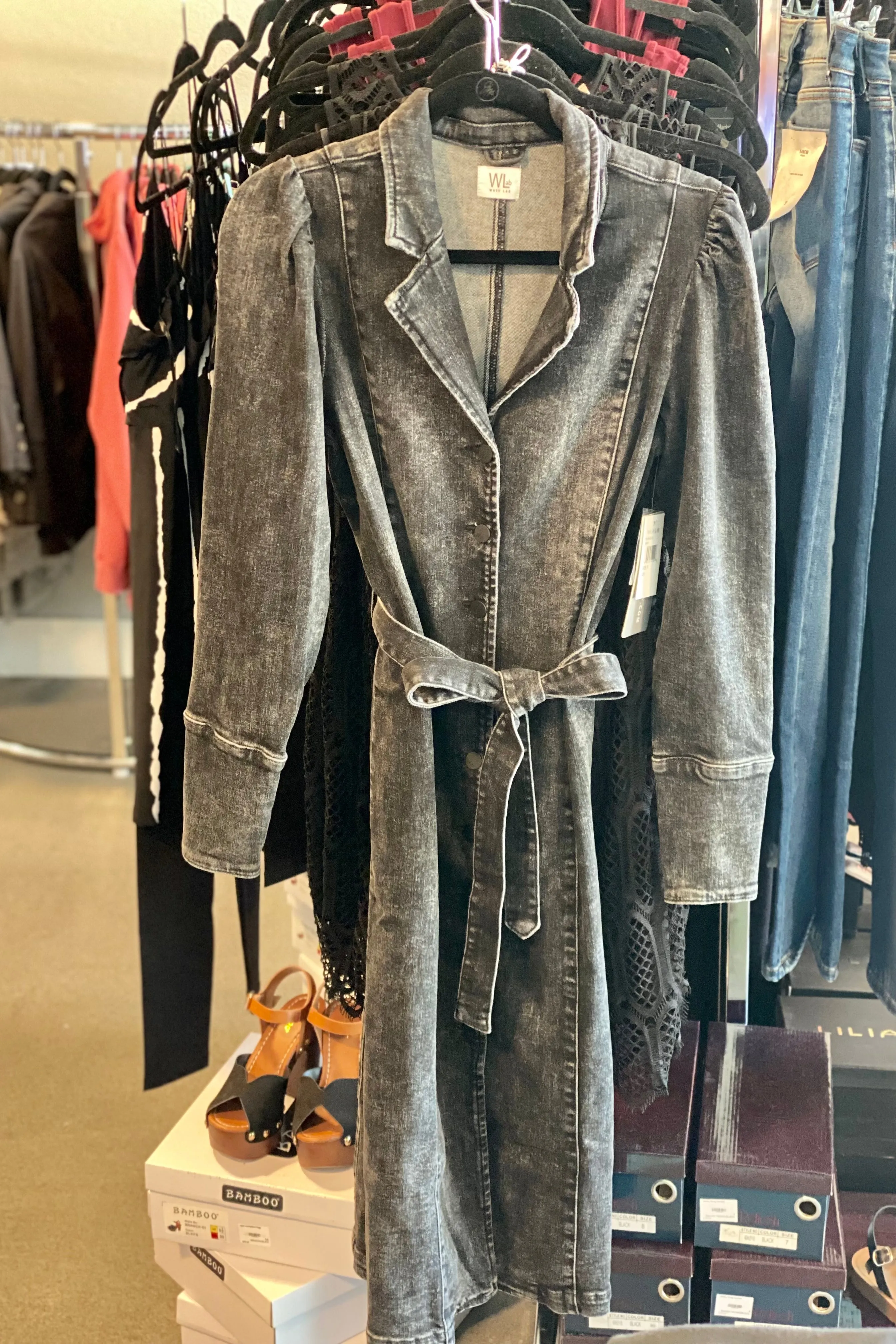 Crossover Shirt Dress