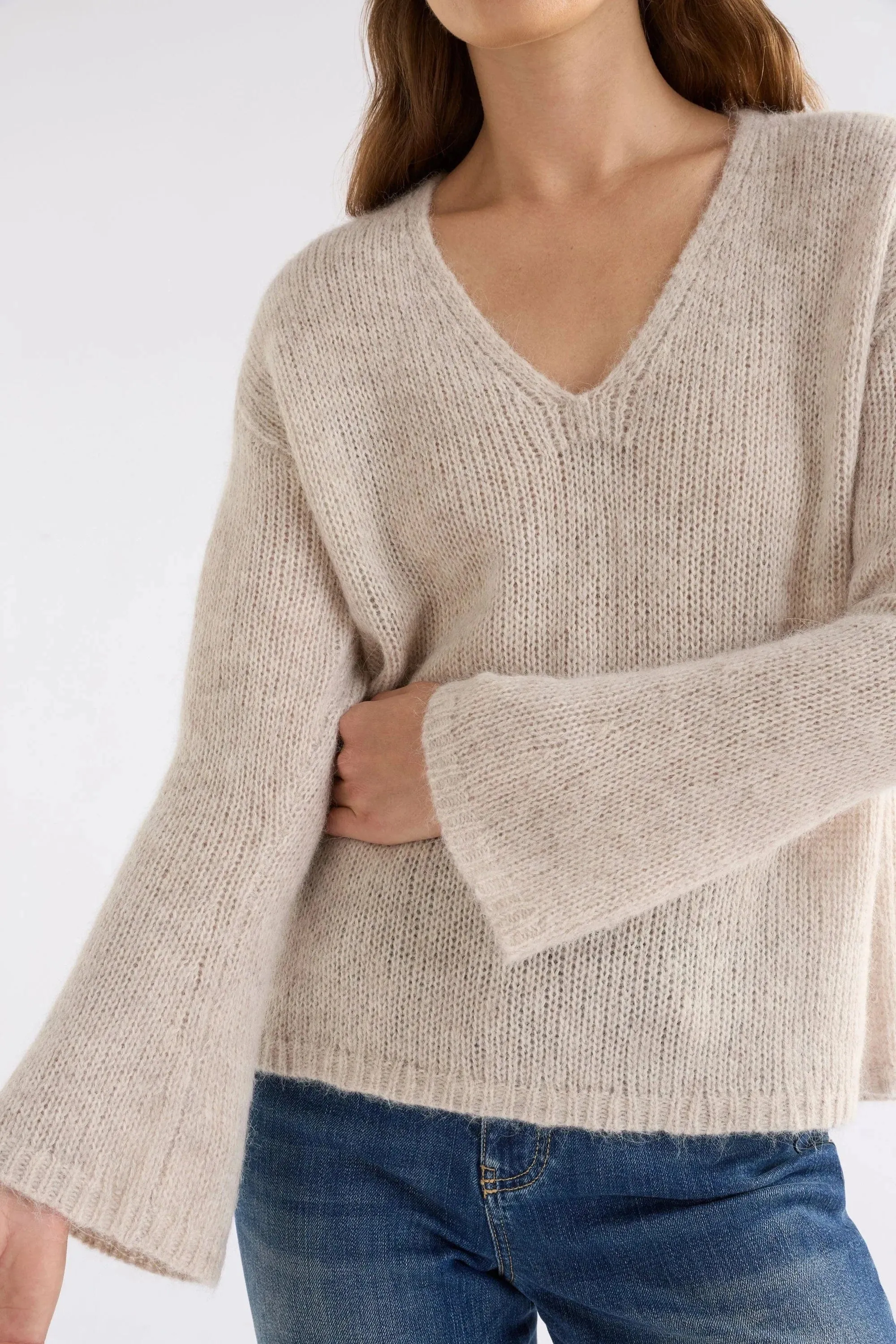 ELK Anken Sweater Ecru
