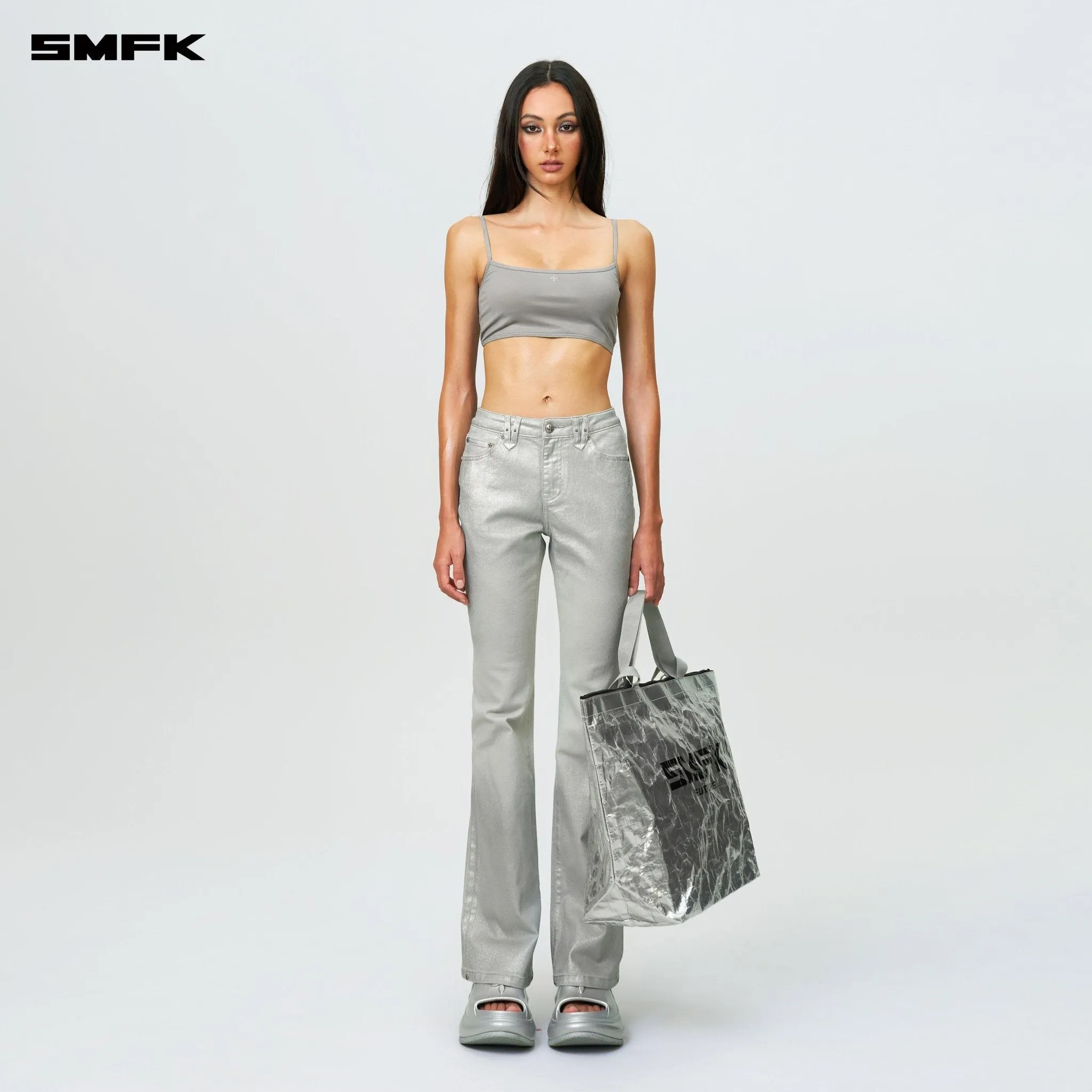 FUTURE Wave Mindful Body Shaping Strap Top Silver