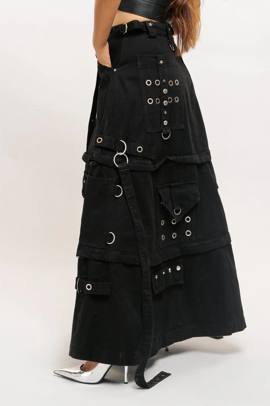 Grunge Heavy Denim Skirt