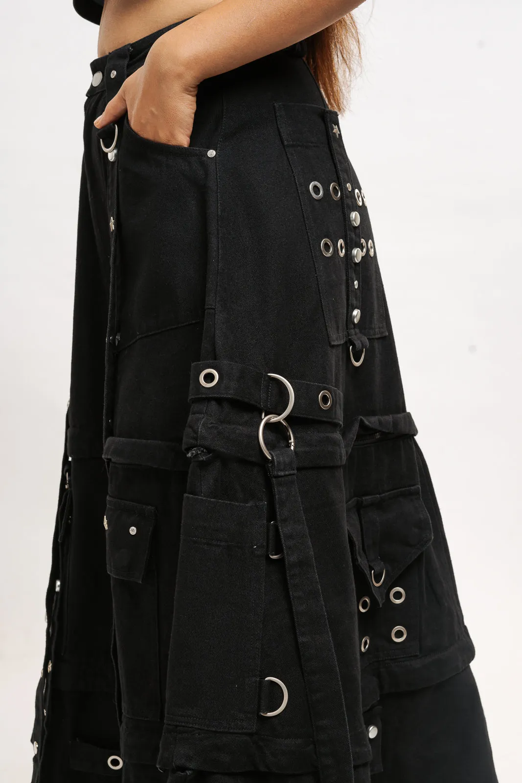 Grunge Heavy Denim Skirt
