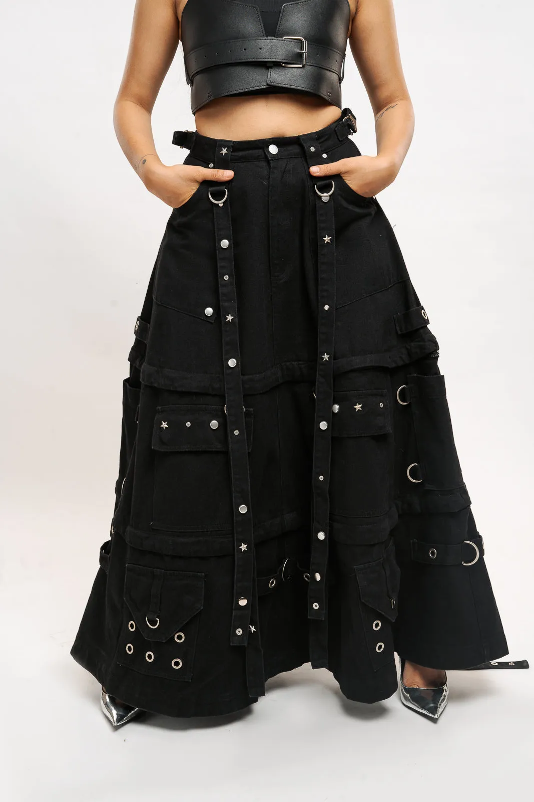 Grunge Heavy Denim Skirt