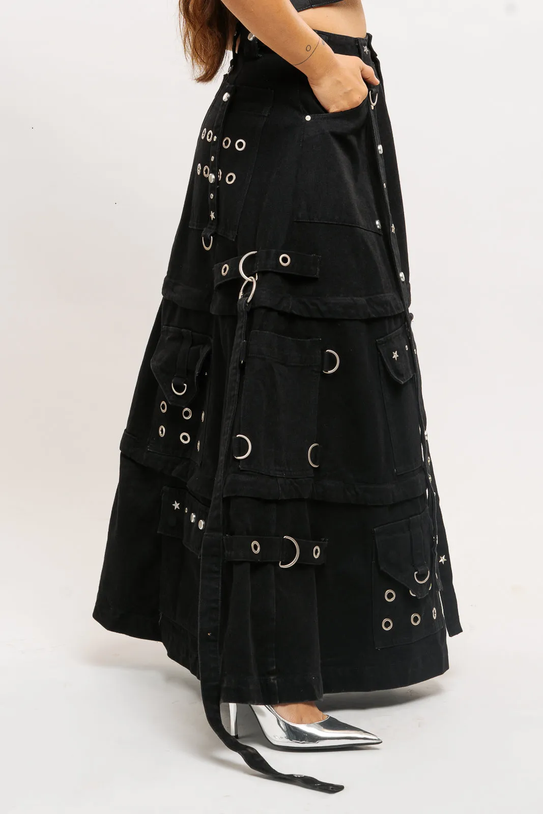 Grunge Heavy Denim Skirt
