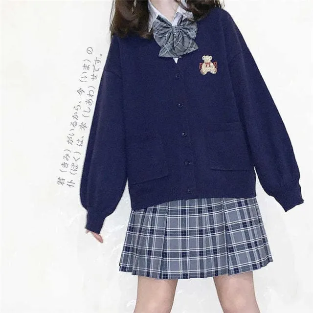 Kawaii Bear Sweater Cute Cardigan
