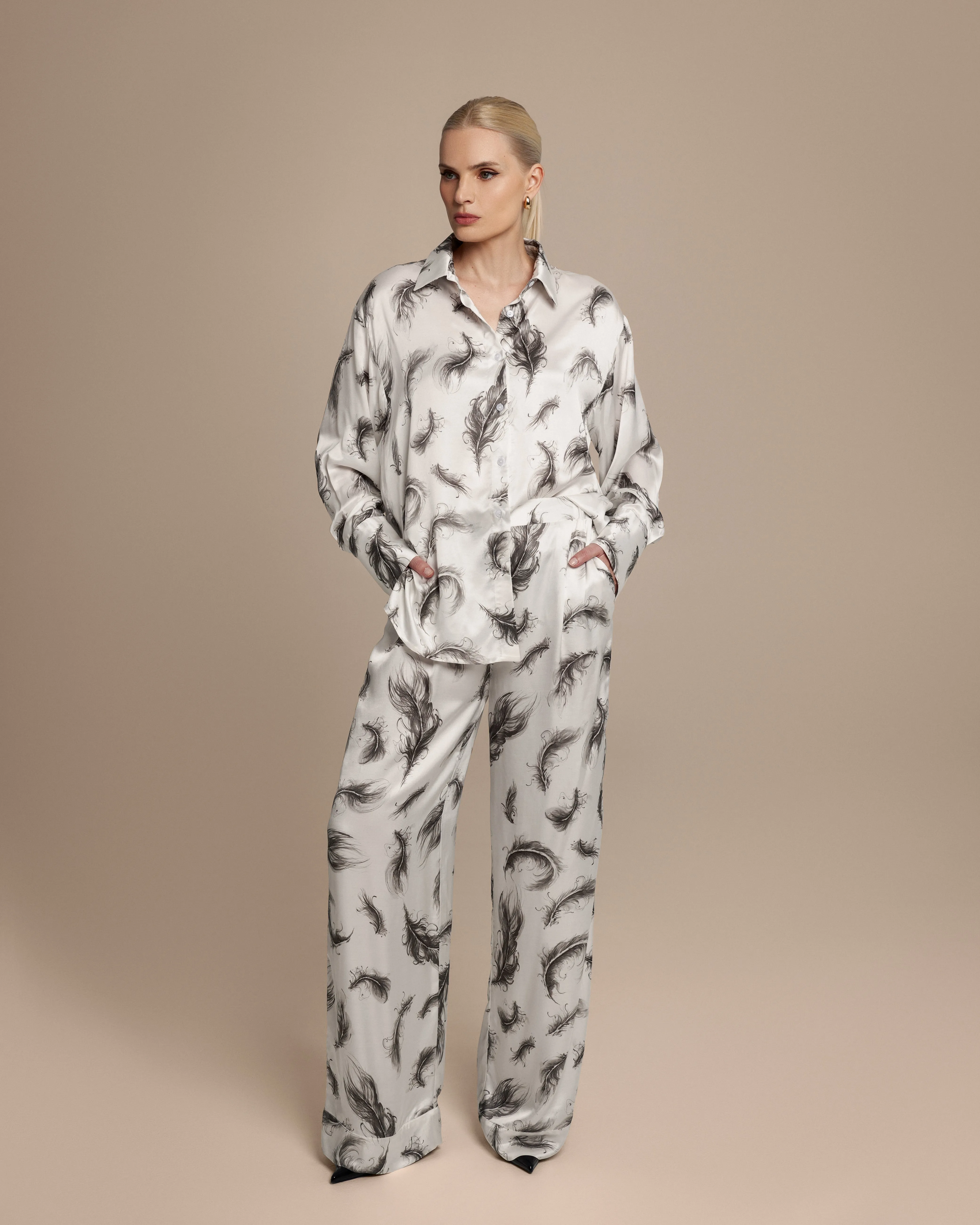 Kelsey Feather Loungewear Pants