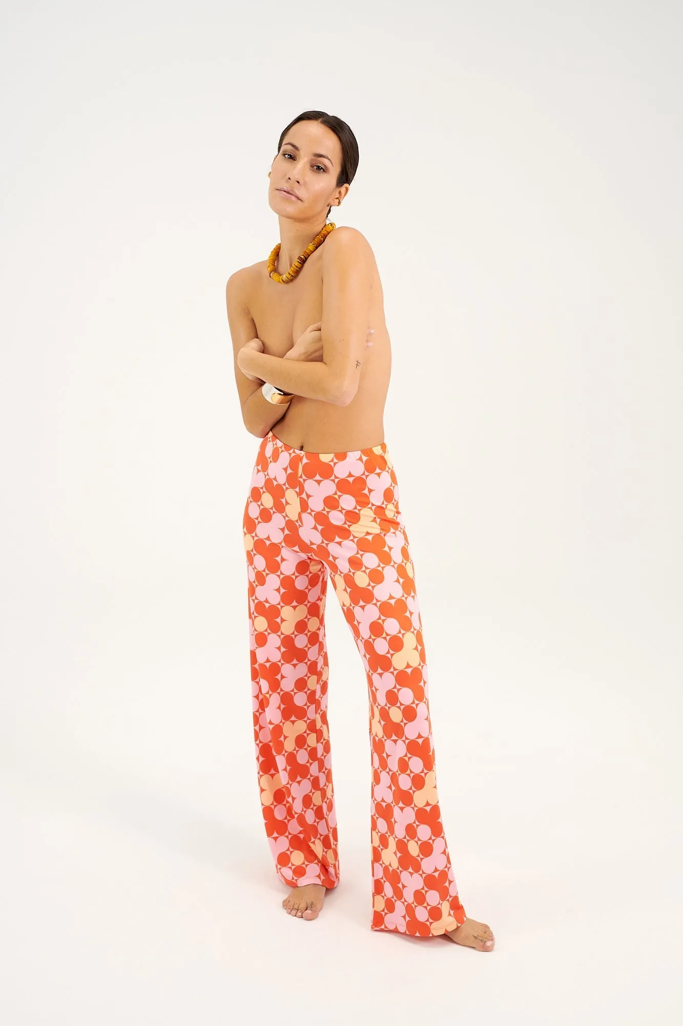 Leslie - 60's Dots Pink Orange