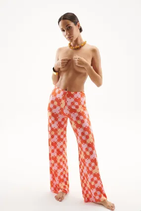 Leslie - 60's Dots Pink Orange
