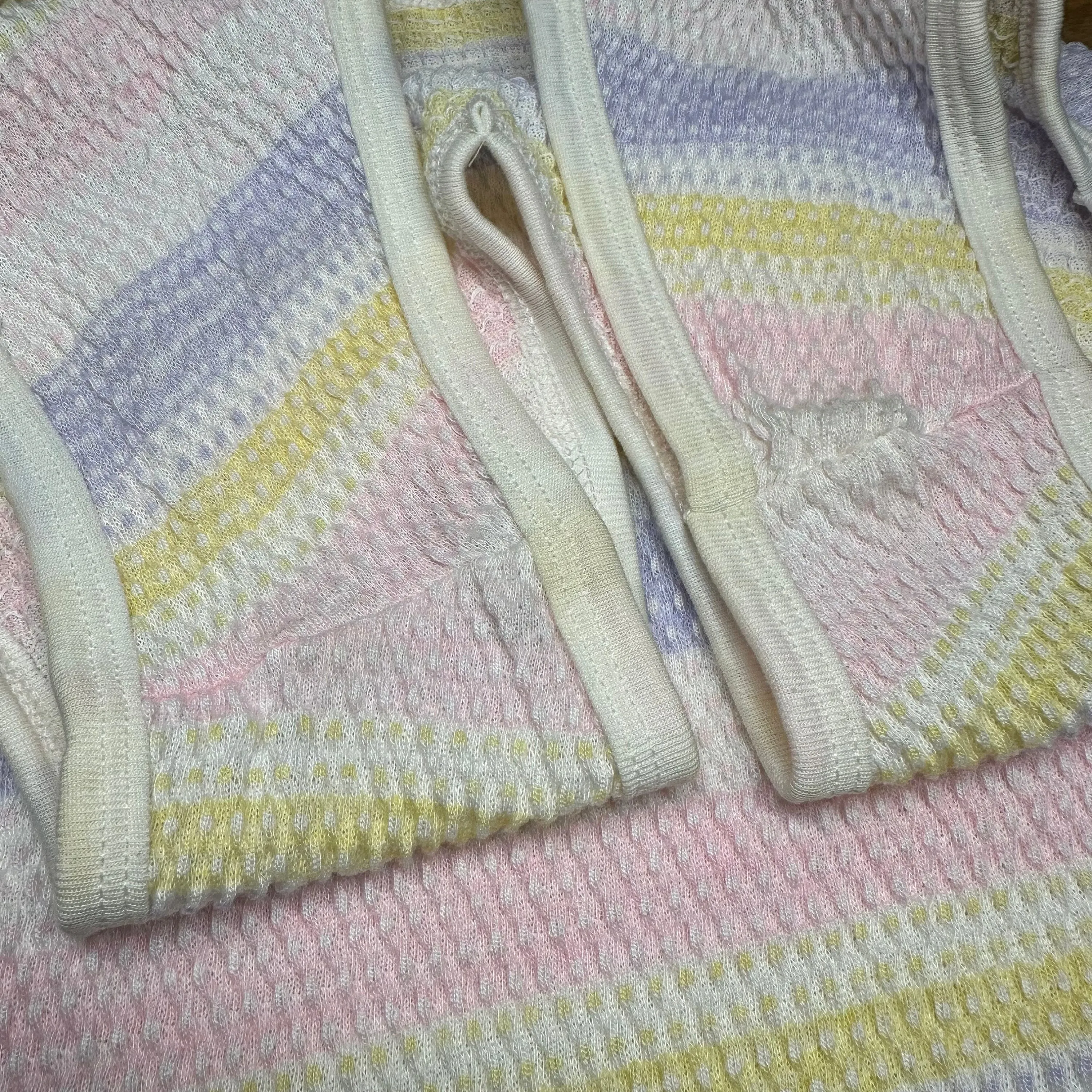 Medium 80s Wrangler Pastel Striped Knit Sleeveless Top