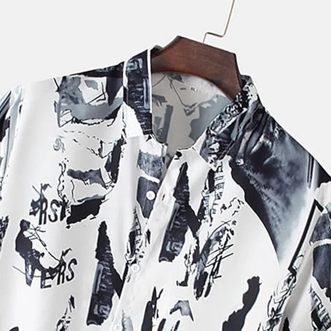Men Short sleeveTie Dye Printed Shirt S4097266 2XL