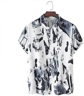Men Short sleeveTie Dye Printed Shirt S4097266 2XL