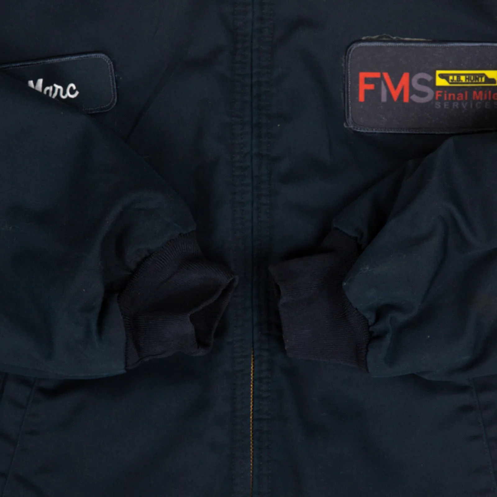 MEN'S VINTAGE 1990S FMS WORKWEAR BOMBER JACKET - LARGE