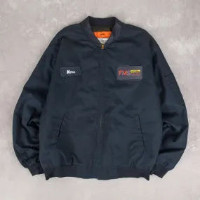 MEN'S VINTAGE 1990S FMS WORKWEAR BOMBER JACKET - LARGE