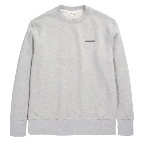 Norse Projects Arne Logo Sweat Light Grey Melange