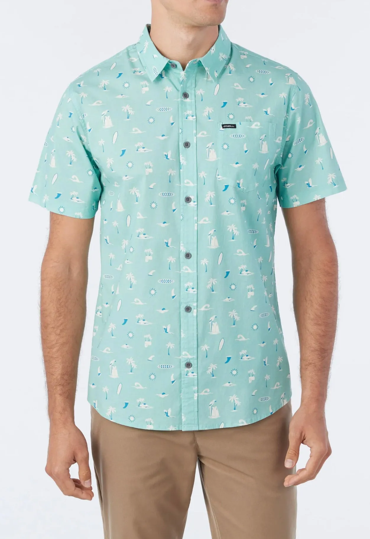 ONEILL *QUIVER MODERN STRETCH SS MODERN BUTTON DOWN