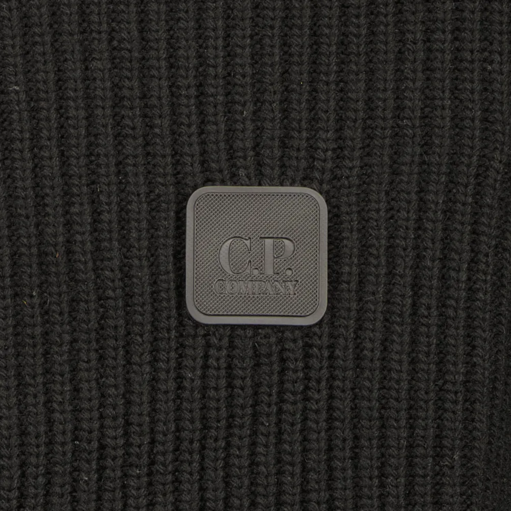 Patch Logo Hooded Knit