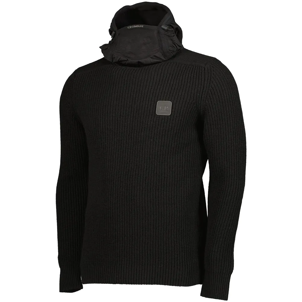 Patch Logo Hooded Knit