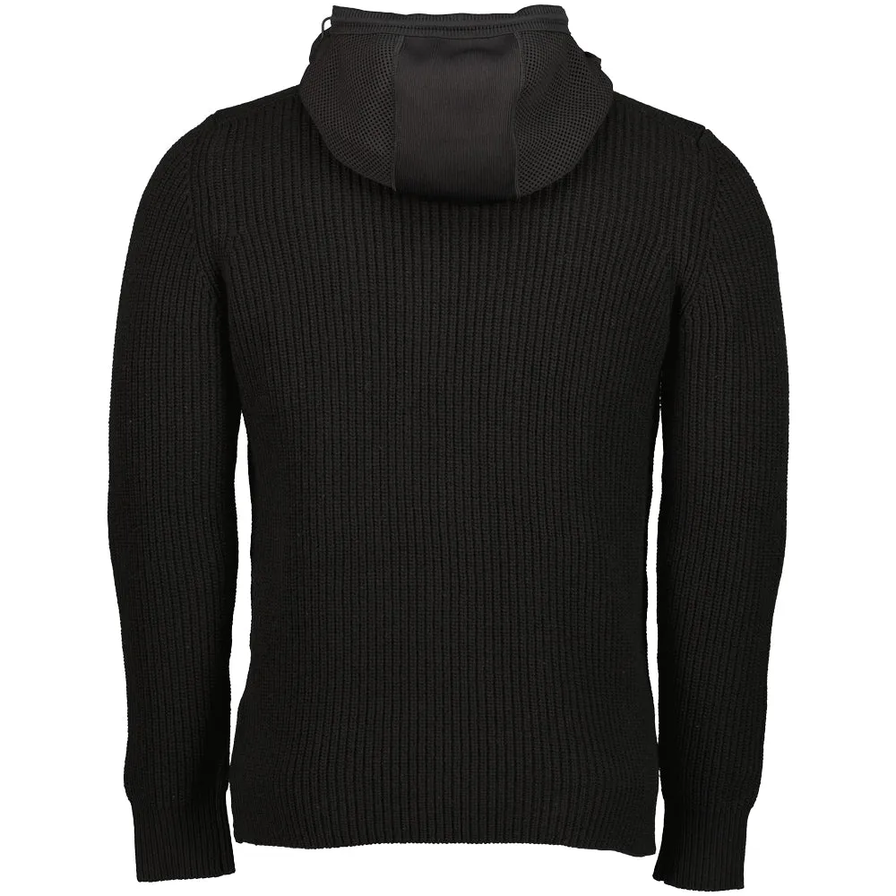 Patch Logo Hooded Knit