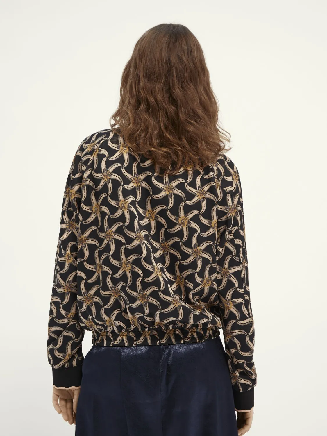 Scotch & Soda Printed Wear Two Ways Bomber