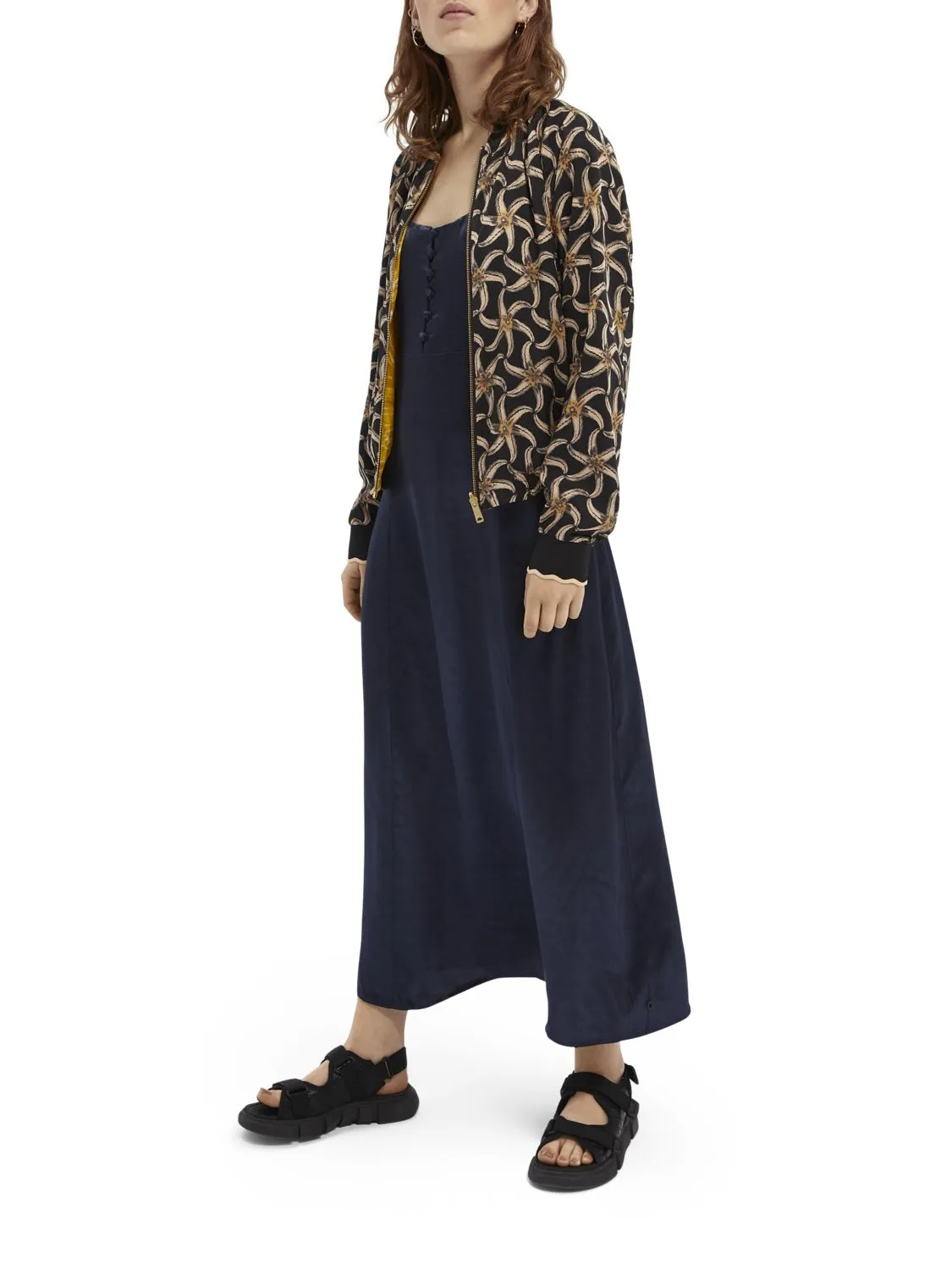 Scotch & Soda Printed Wear Two Ways Bomber