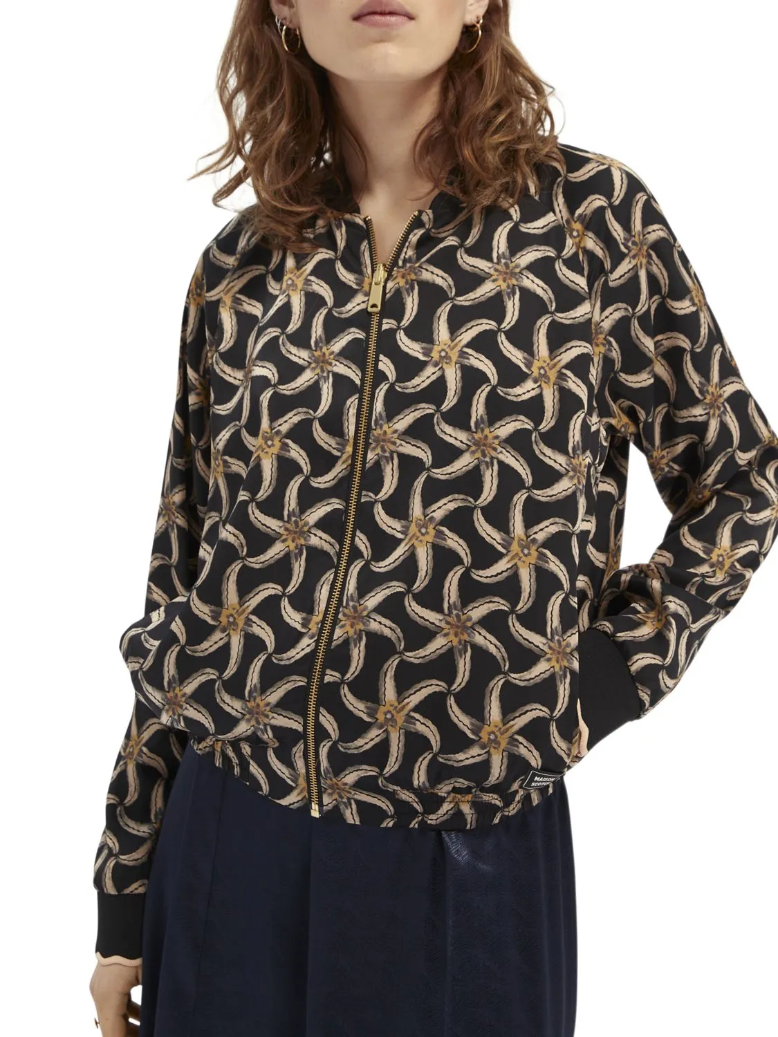 Scotch & Soda Printed Wear Two Ways Bomber