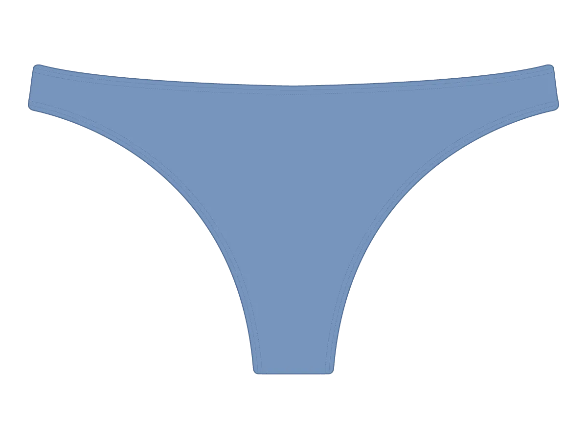 Slate Blue Classic Scrunch Bottoms