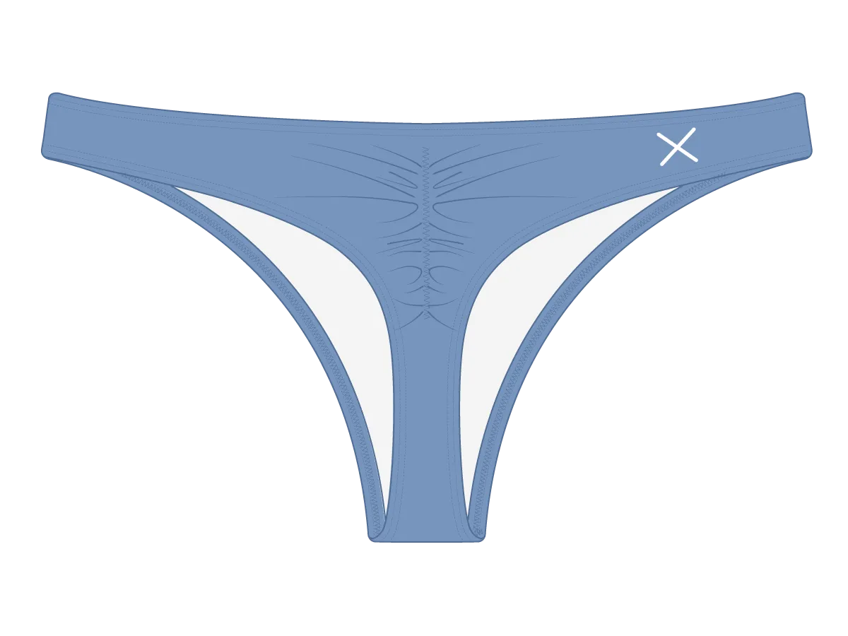 Slate Blue Classic Scrunch Bottoms