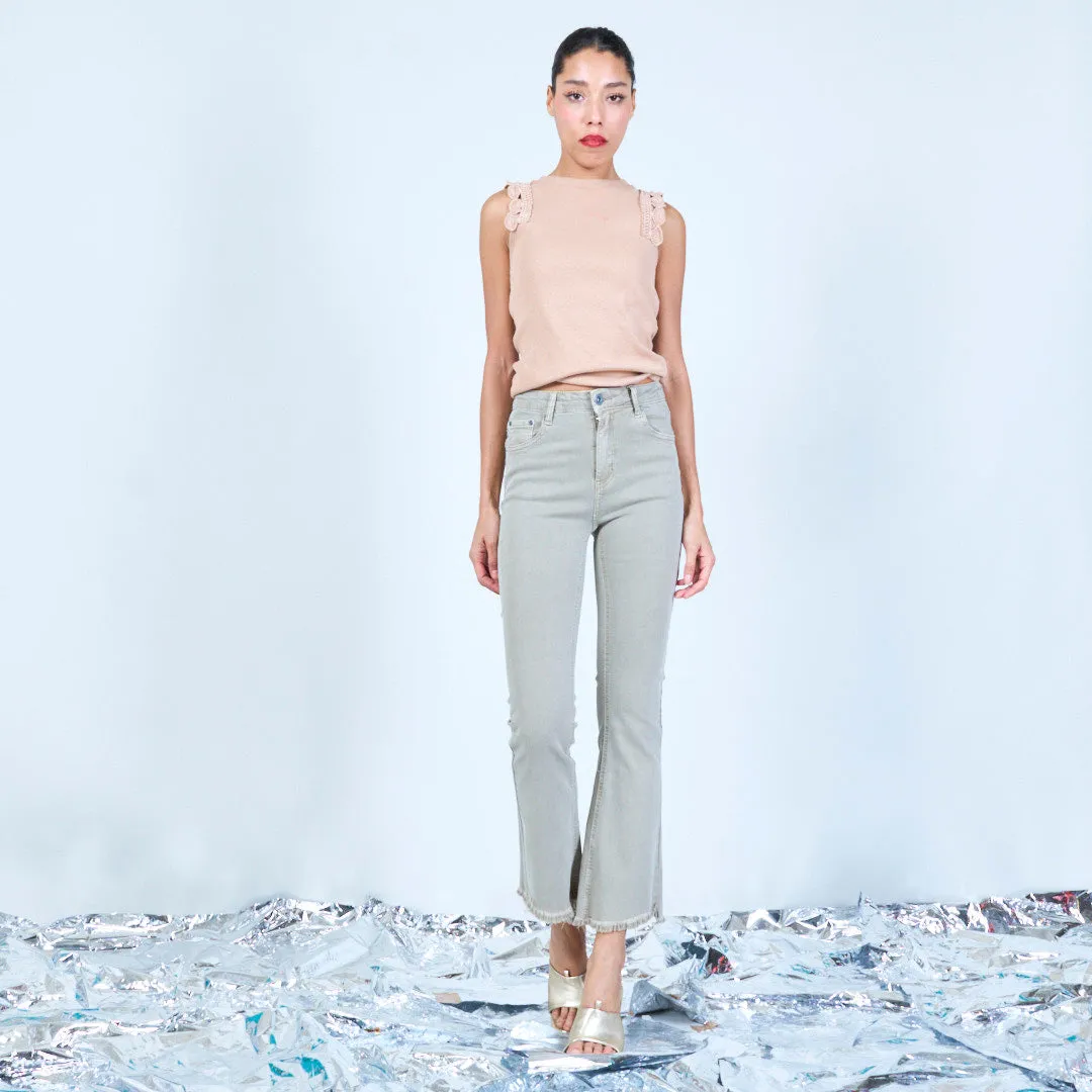 Slim-fit distressed pants wholesale