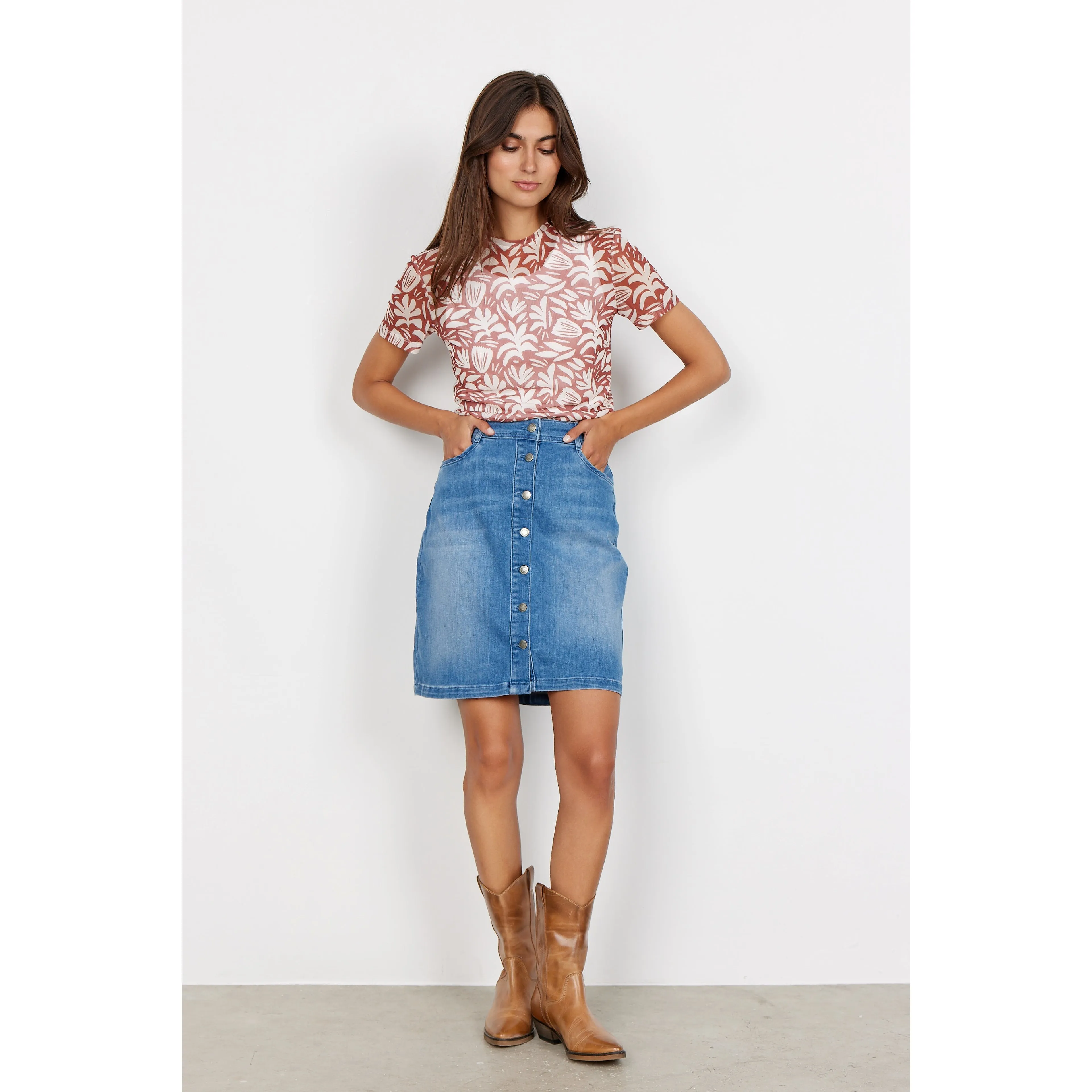Soya Concept Kimberly 22-B Denim Skirt