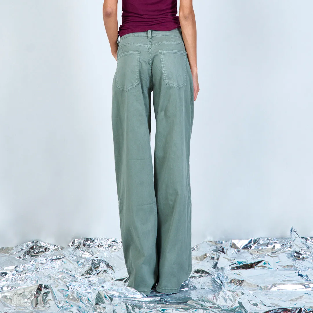 Straight-cut denim trousers wholesale